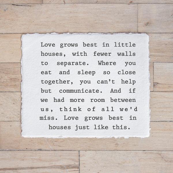 Love Grows Best Print