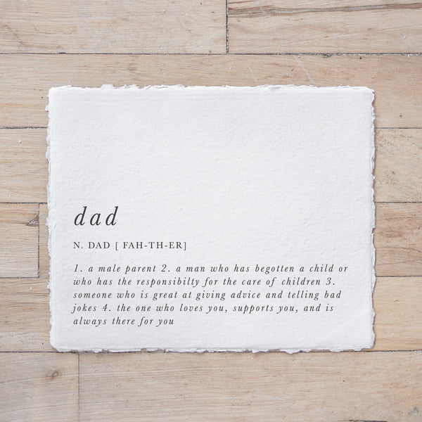 Dad Definition Print