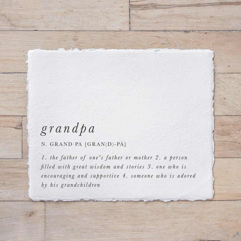 Grandpa Definition Print