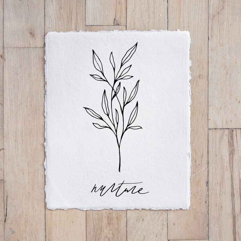 Nurture Wildflower Print