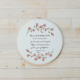Lamentations 3 Faux Embroidery Hoop