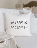 Personalized Coordinates Pillow