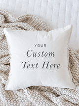 Square Pillow - Custom Text