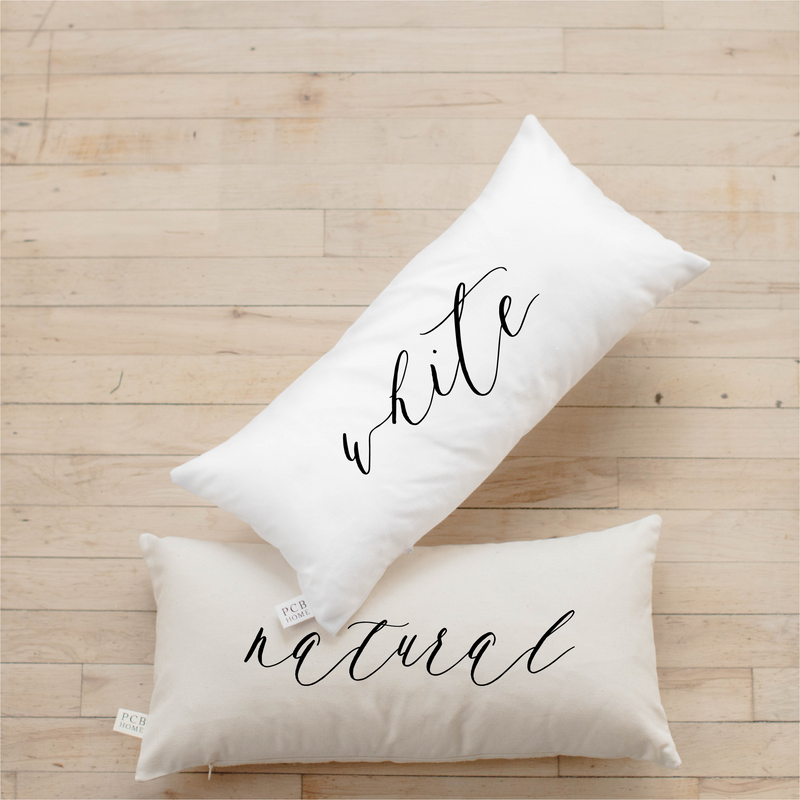 Personalized Monogram Lumbar Pillow