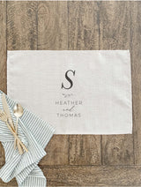 Personalized Initial and Names Placemat